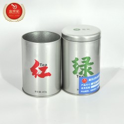 廠(chǎng)家定制馬口鐵盒茶葉罐糖果鐵罐磨砂鐵盒食品外包裝圓形茶葉鐵盒