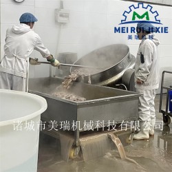 豬大腸鹵煮鍋 豬頭肉鹵煮鍋設(shè)備 蒸汽加熱夾層鍋